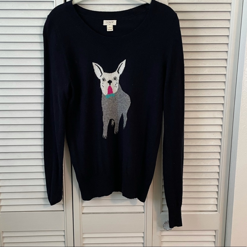 J. Crew Dog Sweater